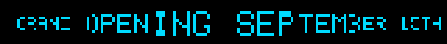 `message` with `animation = flair.fisheye` — text scrolls through a stationary squeeze-and-bulge lens