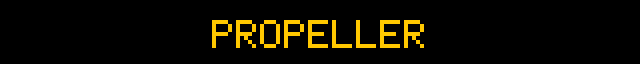 `message` with `animation = flair.propeller` — text spins in and settles flat