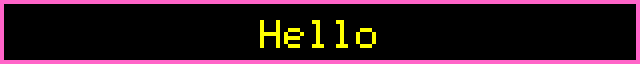 constant magenta ring around the panel perimeter, text inside