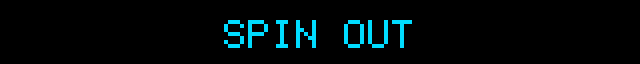 `flair.spinout` — outgoing text accelerates and spins out before the incoming widget appears